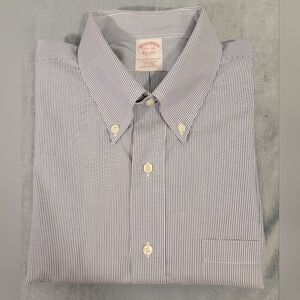 Brooks Brothers Blue and White Pinstripe Shirt